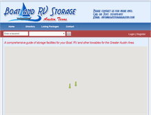 Tablet Screenshot of boatstorageaustin.com